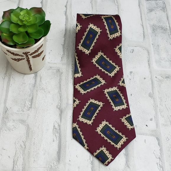 Clay Brooke 100% Silk Necktie - Picture 1 of 10